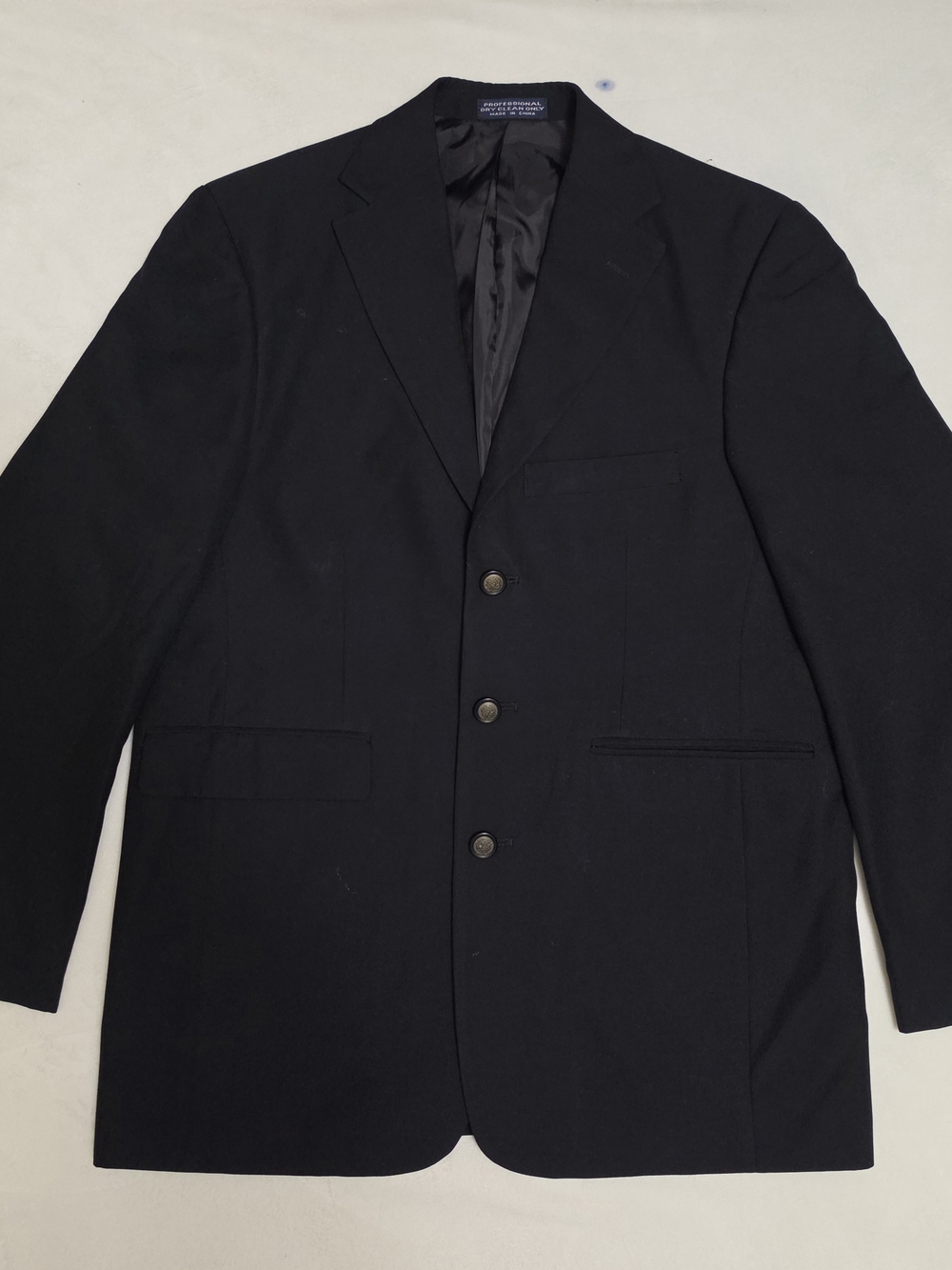 John Blair black formal blazer, size 38R. Classic three-button